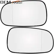 For Saab 93 95 9-3 9-5 2003 - 2012 Left Right Driver Passenger Side Wing Mirror Glass Heated Wide Angle Rear View Rearview Plate Pair