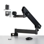 AmScope 10-280X 5MP Handheld USB LED Polarize Microscope+Articulating Arm+Clamp