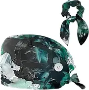 [YTYVAGT] Scrub Caps Women,Scrub Hats Suitable for Women,Vintage Stripe Art Camouflage