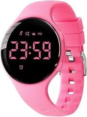 [BEN NEVIS] Children's digital watch for girls and boys, silicone strap, pedometer without app and mobile phone, distance, calories, 2 alarm clocks, stopwatch, date