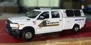 Ram 2500 HD Kitbash 1:64 San Bernardino County Sheriff CSI Crime Scene Unit 1-1