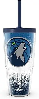 Tervis NBA Minnesota Timberwolves - Defend Made in USA Double Walled Insulated Tumbler Travel Cup Keeps Drinks Cold & Hot, 24oz with Straw Lid, Classic