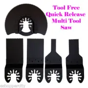 5 Multi Tool Saw Blade For Rockwell HyperLock Porter Cable Black and Decker Fein