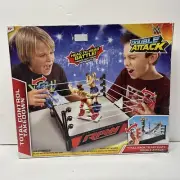 New WWE Monday Night RAW Total Control Takedown Double Attack Playset READ!