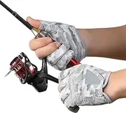 Fishing Gloves for Women | 3 Cut Fingers Touchscreen Fishing Gloves,Fingerless Touchscreen Fish Accessories Windproof Hand Protector for Outdoor, Kayaking & Rowing