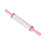 Embossed Rolling Pin 14.6 Inch Flat Pattern with Handle for Clay Baking DIY