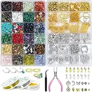 Ygorios Jewelry Making Kit for Adults - 1760 PCS Crystal Beads and Supplies, DIY Bracelet and Earring Set (Crystal)