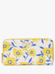 Morgan Sunshine Floral Printed Zip-Around Continental Wallet