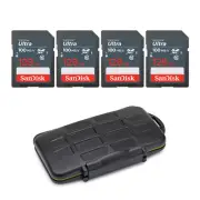 SanDisk Ultra 128GB SDXC UHS-I Memory Cards with Koah Pro Rugged Storage Case