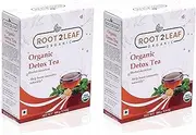 Root2leaf Organic Detox Tea For Boost Immunity, Used in or Lattes, Smoothies, Baking Pack of 2 (100 Gms)