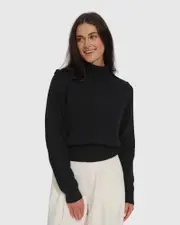 [Belle & Bloom] Lost & Found Knitted Sweater - Black