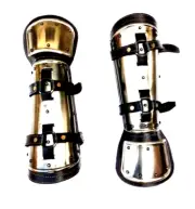 Medieval bracers Witcher cosplay Armor Steel & Leather Arm Larp Fantasy bh09