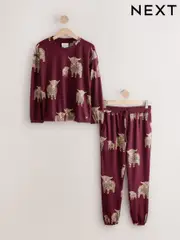 Berry Hamish Cosy Long Sleeve Pyjamas (F29039) | $49