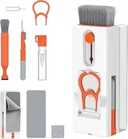 11-in-1 Cleaning Kit for Earphone Laptop Phone Screen Keyboard, Multi-Purpose Portable Cleaner Kit, Multifunctional Electronic Cleaning Tool for Computer, Printer, Camera, Headphones, Orange