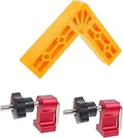 Gadpiparty 1 Set Positioning Squares Plastic Right Angle Clamp for Woodworking Lightweight Ruler for Picture Framing Cabinet Assembly and Shelf Construction