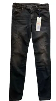 Diesel Women's Black Denim Doris -NE Sweat Skinny Jeans Size 28