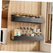 Spice Rack Wall Mount, 2 Pack 15.7" Oversize Spice Rack Organizer without