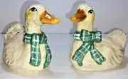 NIB Blue Sky Clayworks Spring Easter DUCKS/GEESE - SALT and PEPPER SHAKERS. NIB