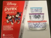 Pyrex® 6-piece Glass Storage Set: Disney® 100 - NIB