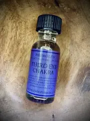 Third Eye Chakra Magick Ritual Oil, Handmade, Wicca, Witchcraft, Organic, Reiki