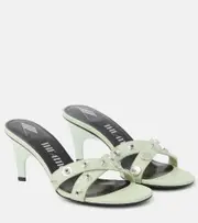 [The Attico] The Attico Cosmo leather sandals AU 8 blue