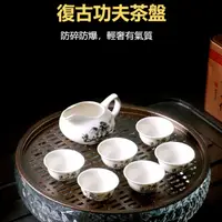 在飛比找蝦皮商城精選優惠-茶盤 家用工夫茶盤 辦公室 簡約小型瀝水盤 圓形儲水式 幹泡