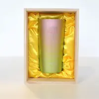 在飛比找PChome24h購物優惠-【HORIE】日本製 超輕量雙層純鈦杯 保冷杯 翠綠映粉款(