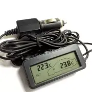 Car Accessories Digital Thermometer Indoor Outdoor Temperature LCD Digital 12V