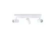 Aster Modern 3-Light Flush Ceiling Spot Track Light Lamp White