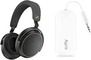 Sennheiser Momentum 4 Special Edition Headphones, Black with Metallic Copper Detail with Twelve South 4353 Airfly Pro Transmitter/Receiver Bundle