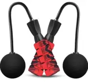 New Vinsguir Cordless Jump Ropes for Fitness, Indoor Exercise Skipping Rope red