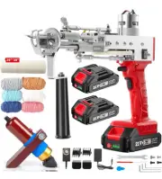 BESGEER 2023-Cordless-Rug-Tufting-Gun-Kit with Carpet Trimmer- Tufting-Gun-St...