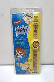 VINTAGE RUGRATS WRIST WATCH NICKELODEON QUARTZ FLIP TOP MIP FACTORY SEALED