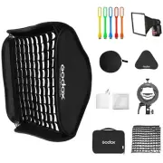 24x24inch / 60x60cm Foldable Flash Softbox &Grid with S2 S-Type Speedlite Bra...