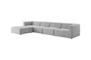 Amsterdam Compact Fabric Lounge – Low Profile Modular Sofa