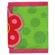 Stephen Joseph Girls Green Pink Flower Wallet, New in Package