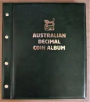 VST AUSTRALIAN DECIMAL GREEN COIN ALBUM 1966 to 2023 for CIRCULATION COINS