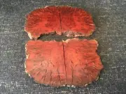 Jarrah Burl wood slices Marquetry Jewellery making. Epoxy resin casting. Luthier