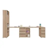 在飛比找momo購物網優惠-【obis】祖克柏9.9尺雙人書桌櫃