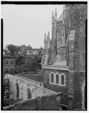 5. From parish house roof, looking southeast - Church of the Advocate, Chapel
