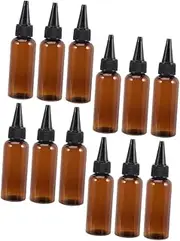 12-Pack Refillable Hair Dye Sprayer Bottle 50ml Applicator Bottle for Hair Oil Continuous Spray Portable