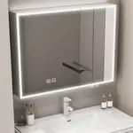 太空鋁浴室智能鏡櫃單獨掛牆式置物架鏡箱衛生間收納帶燈鏡子訂製❤