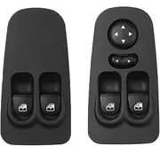 Front Left and Right Power Window Control Switch Compatible with Fiat Compatible with Lancia Compatible with Ypsilon 1.2 JTD 1.4 2003-2011 735360604 735360605 Relay kit(A Pair)