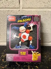 MEGA CONSTRUX POKEMON DETECTIVE PIKACHU MR. MIME SET 70PCS NEW DAMAGED PACKAGING