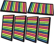 VILLFUL 6 Pack Professional Reading Strips for Books Sentence Markers Portable Highlight Strips Book Accessory Classic Page Marker for Boys and Girls Adults