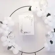 2M Black Wedding Hoop Round Circle Arch Backdrop Flower Display Stand Frame