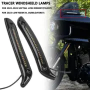 For Softail Low Rider ST FXLRST 2022-2024 LED Tracer Windshield Run Turn Lights