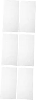 GOOHOCHY 6 Pcs Set Guitar Parts Guitar Head Veneer Shell Inlay Material Overlay for Fingerboard