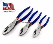 Pro America 6 8 and 10 in. Combination Slip Joint Plier Set MADE IN USA Pliers