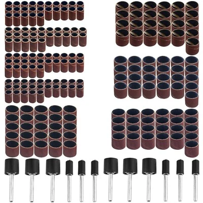 212PCS Drum Sander Assortment Set Sanding Drum kit with 1/8 Shank Mandrel for...